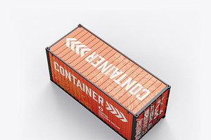 Shipping Container Mockup Set