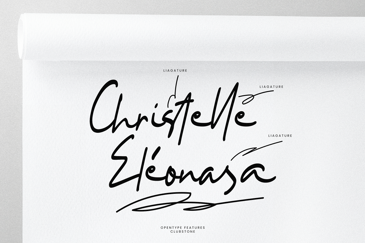 Clubstone Font, a Handwritten Font by Muwatta Studio (Photo 2 of 10)