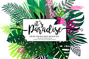 exotic tropical palm leaves, an Illustration by coconut_forest (Thumbnail 1 of 5)