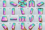 New iPhone 14 Pro 20 Mockup Scenes, an iPhone Mockup by LazyCrazy (Thumbnail 2 of 8)