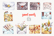Watercolor post with heart, an Illustration by talloshau's illustrations (Thumbnail 3 of 4)