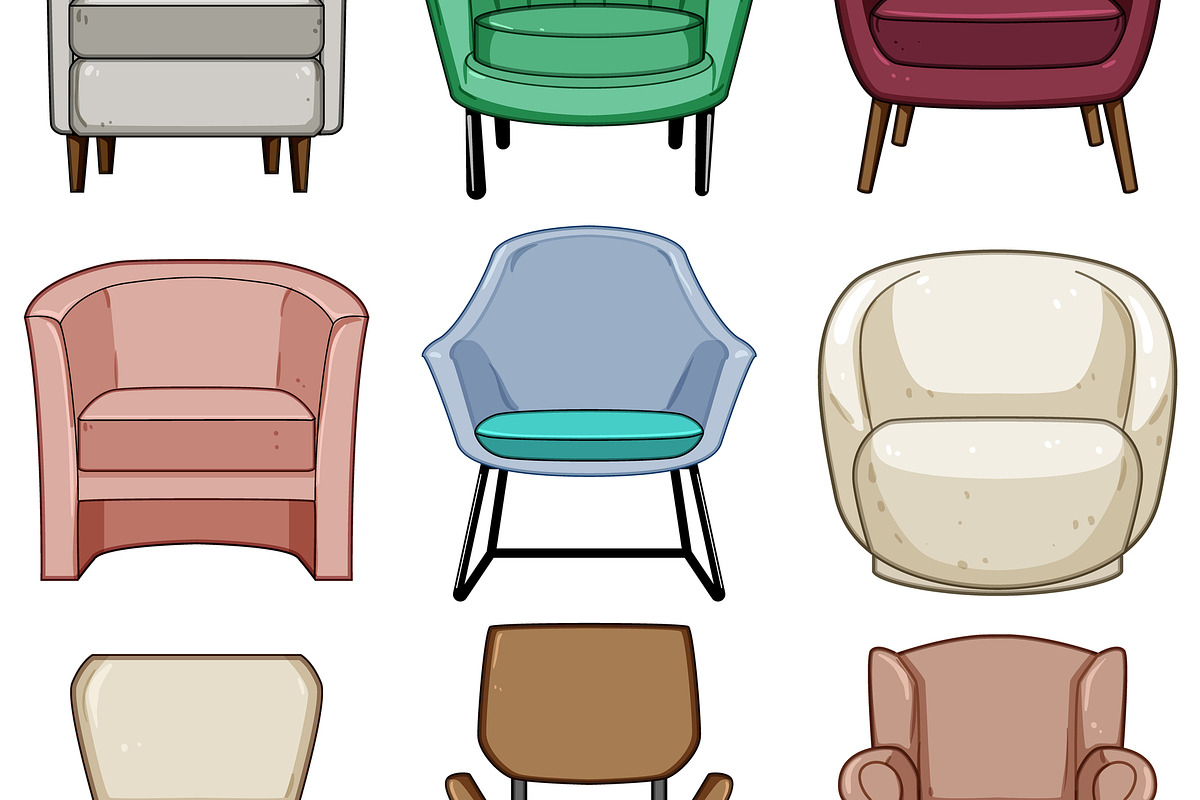 Collection of various accent chairs, an Object Graphic by pikepicture (Photo 3 of 3)