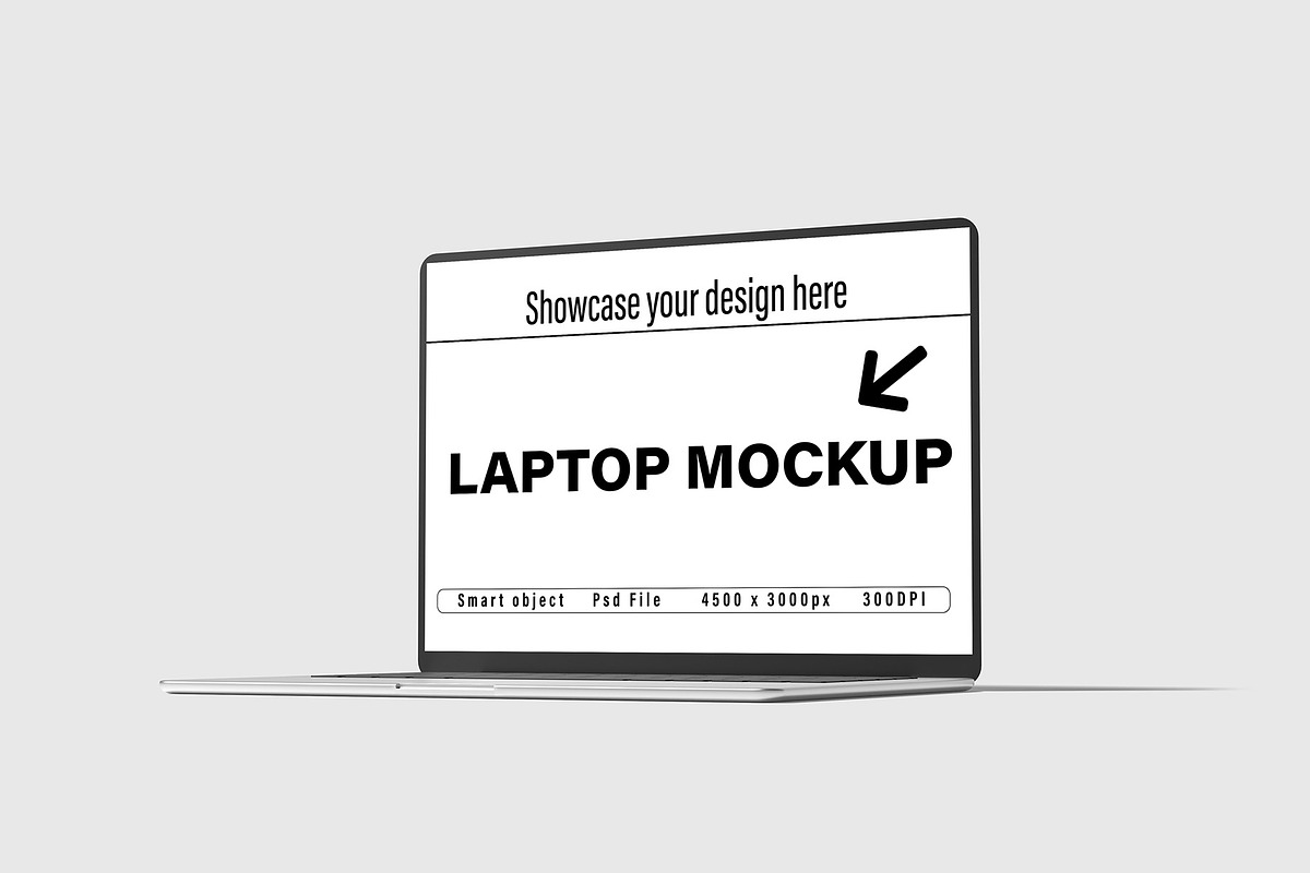 Isometric laptop mockup, a Mac Mockup by Graphicbars (Photo 6 of 20)