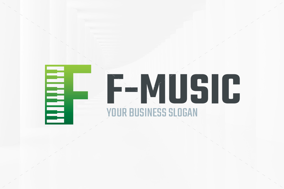 Music - Letter F Logo Template, a Branding & Logo Template by LOGOMAGINE
