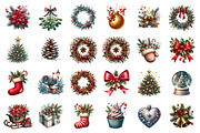 Christmas Clipart Png, an Illustration by SinaCreation (Thumbnail 2 of 5)