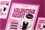 Valentine Concert Flyer Set, a Flyer Template by Annora Studio (Thumbnail 4 of 6)
