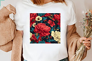Oversized Floral Seamless Patterns, a Pattern Graphic by SVGArt (Thumbnail 8 of 9)