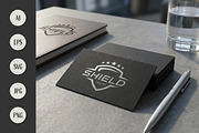 Shield Logo Design with Stars, a Branding & Logo Template by Saba Vector (Thumbnail 1 of 3)