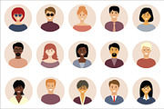Avatar round icons with people, an Icon by Gurza SHOP (Thumbnail 3 of 4)