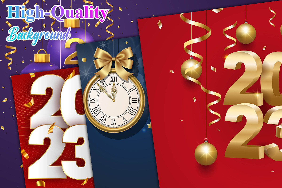 Happy new year 2023 background, a Background Graphic by Digital Studio (Photo 4 of 7)