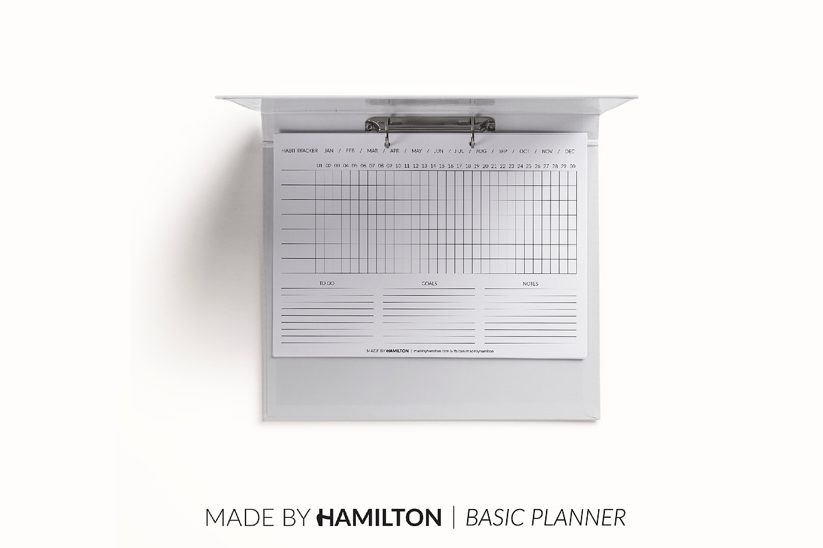 Monthly Habit Tracker Printable, a Stationery Template by Made By Hamilton (Photo 2 of 2)
