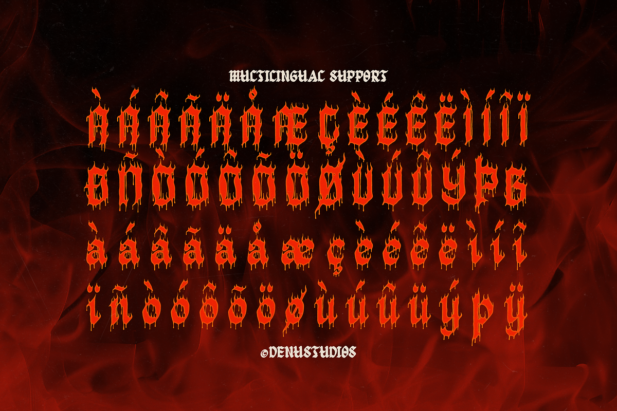 Madrock | Display Blackletter, a Blackletter Font by Denustudios (Photo 11 of 12)