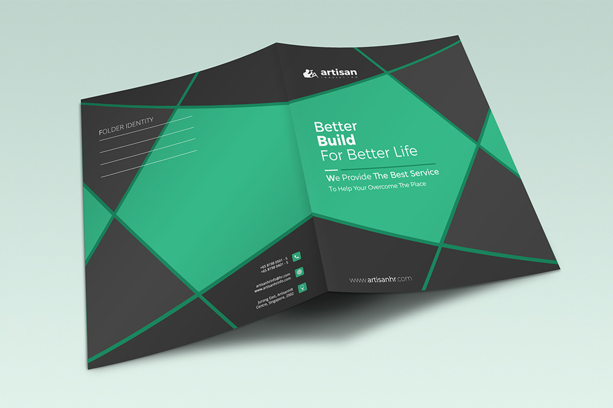Presentation Folder, a Stationery Template by artisanHR (Photo 3 of 5)