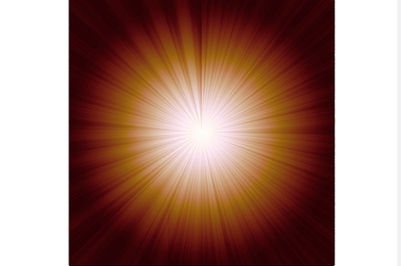 sunburst on orange background