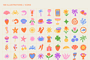 Summer. Vector illustrations, prints, a Graphic by venimo (Thumbnail 9 of 11)