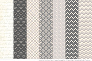 Owls Clipart & Patterns in Grey, an Animal Illustration by Amanda Ilkov (Thumbnail 4 of 4)