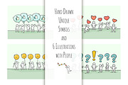 Cartoon People with Symbols, an Object Graphic by Sapunkele (Thumbnail 3 of 3)
