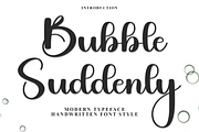 Bubble Suddenly, a Handwritten Font by FreshTypeINK (Thumbnail 1 of 8)