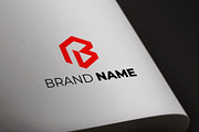 Modern Red Geometric B Letter Logo, a Branding & Logo Template by HueNestify (Thumbnail 2 of 3)