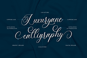 Luxuryone Calligraphy, a Script Font by RockboyStd (Thumbnail 7 of 12)