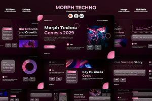 Morph Techno Genesis 2029 PowerPoint, a Presentation Template by Iqsiart Studio