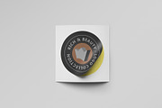 Rounded Sticker Mockup, a Packaging Mockup by Tahtagraphic (Thumbnail 6 of 6)