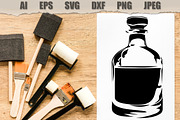 Stencils Bottles of alcohol, a Food Illustration by MARYCRAFTIRIA (Thumbnail 2 of 4)