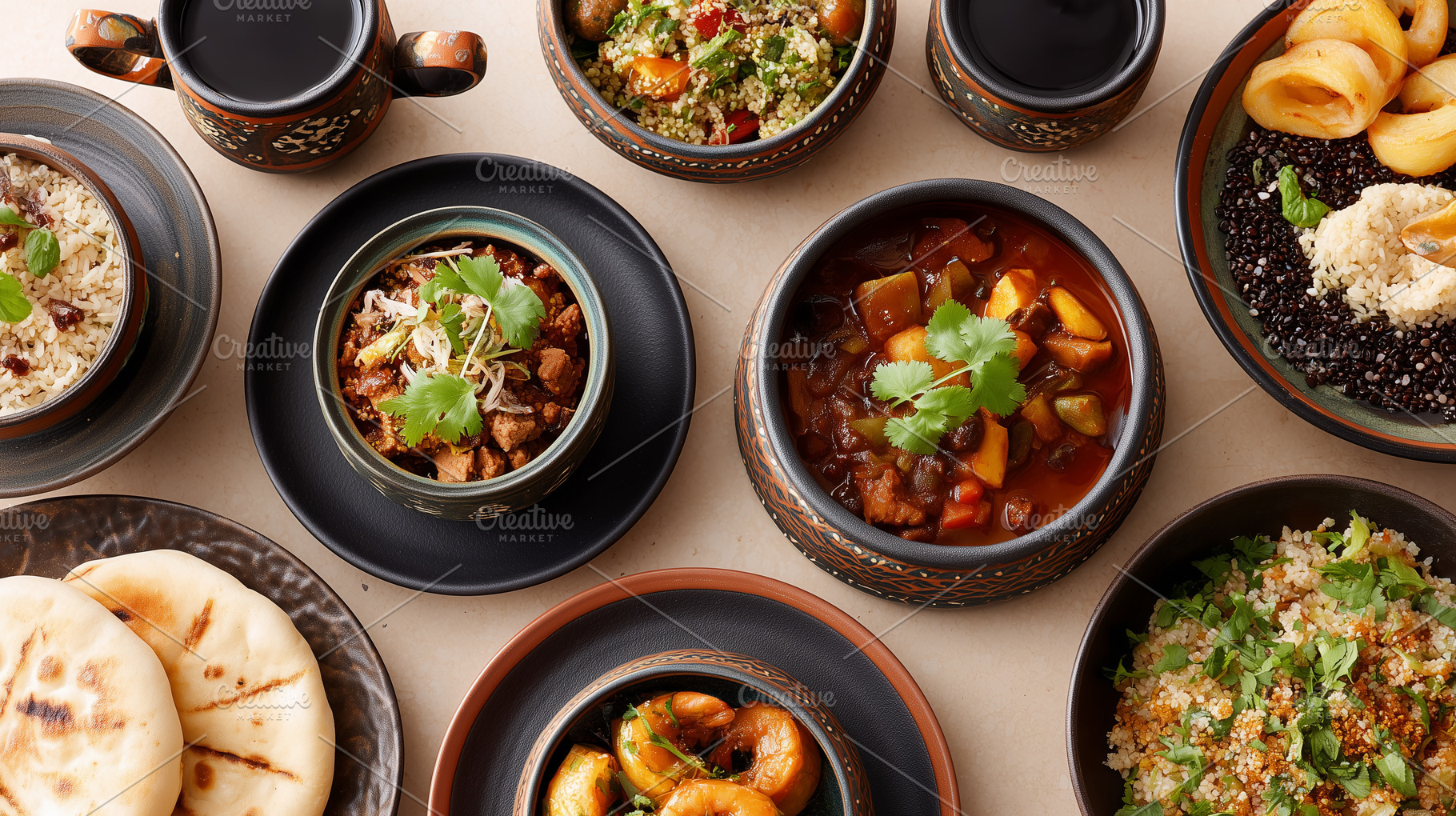 Traditional Middle Eastern dishes in, a Food & Drink Photo by MistyDay