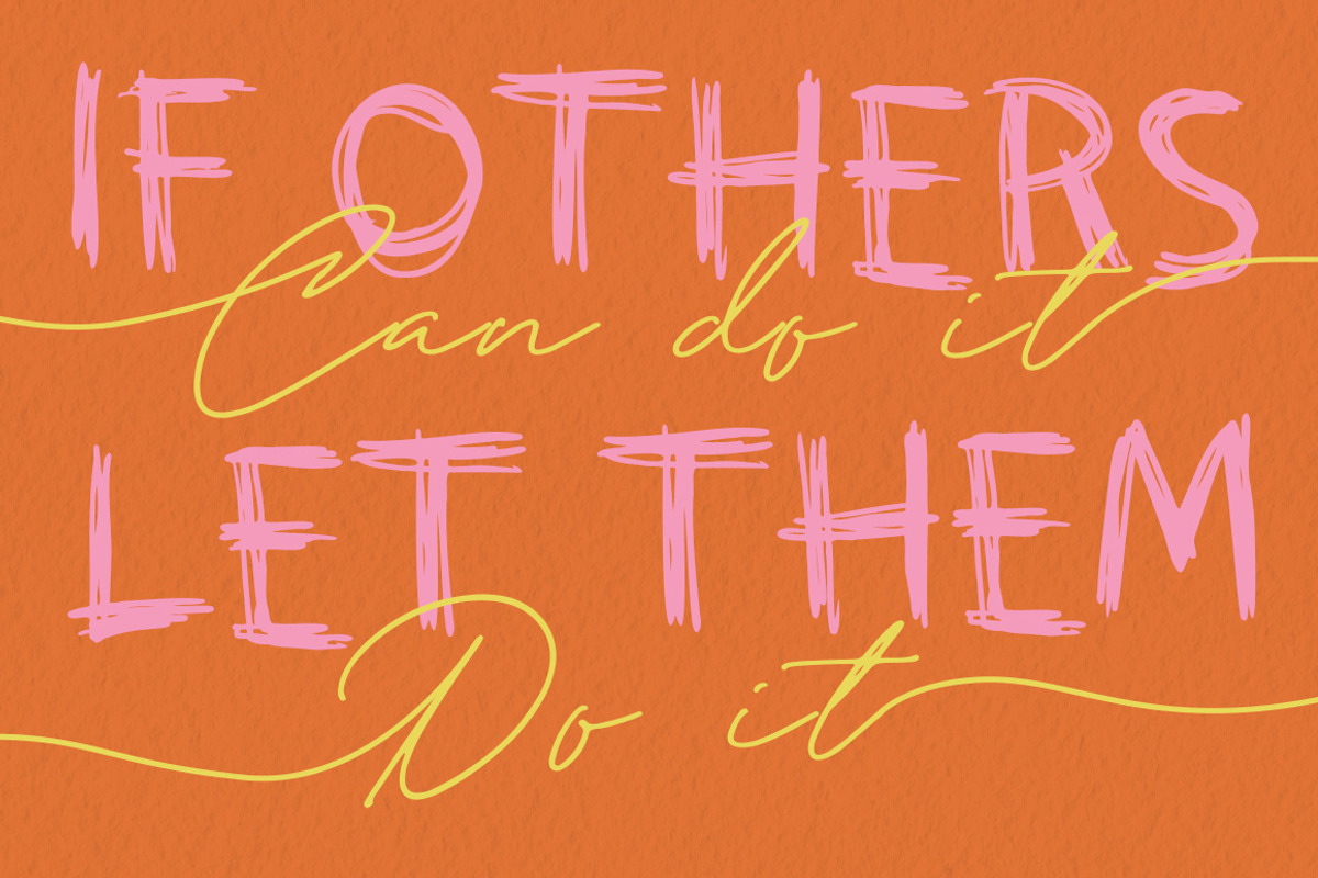 Human Scratch Fonts, a Handwritten Font by tomatstudio (Photo 4 of 5)