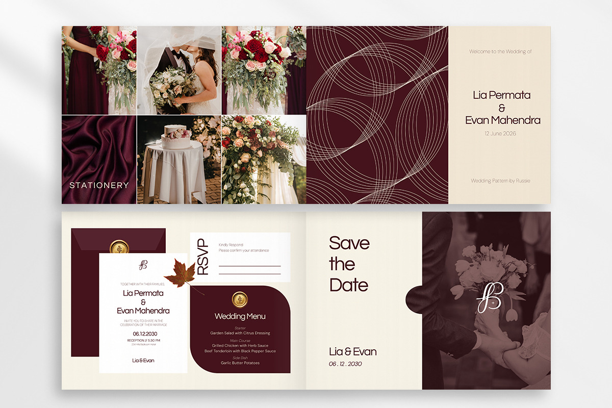 Editorial Wedding Brand Book, a Magazine Template by twinstd (Photo 4 of 7)