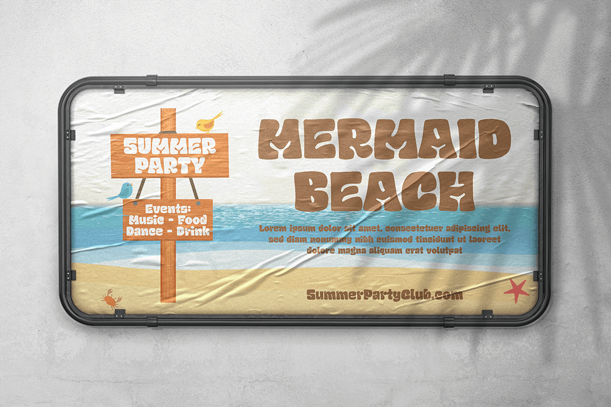 Chubby and Groovy - Retro Font, a Sans Serif Font by tokokoo (Photo 10 of 11)