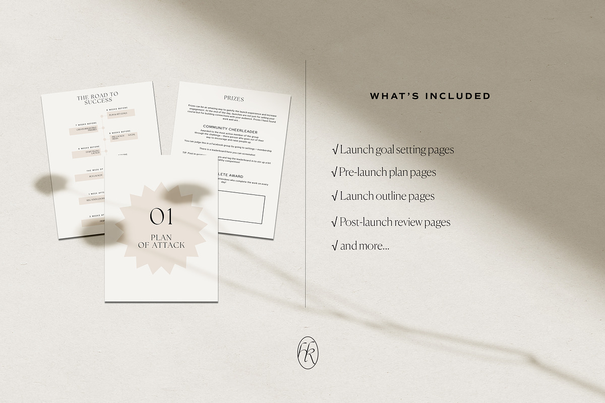 Course Launch Planner Canva Template, a Presentation Template by HelloKarla (Photo 3 of 6)