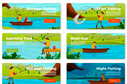 Summer Fishing Illustrations Set, an Animal Illustration by Tashal (Thumbnail 5 of 5)