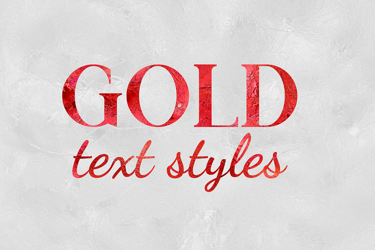 Gold Foil Photoshop Text Effect, a Layer Style Add-On by MRI STUDIO (Photo 20 of 29)