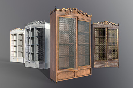 Cupboard 3d model (game ready), a Furniture 3D Model by Snji | 3D Models