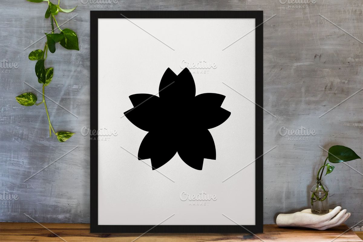 Flower Silhouette SVG #2, an Object Illustration by newminddesign (Photo 3 of 3)