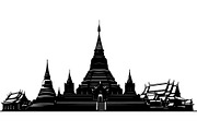 Pagoda Temple Silhouette, an Object Graphic by Creativeshirt (Thumbnail 8 of 20)