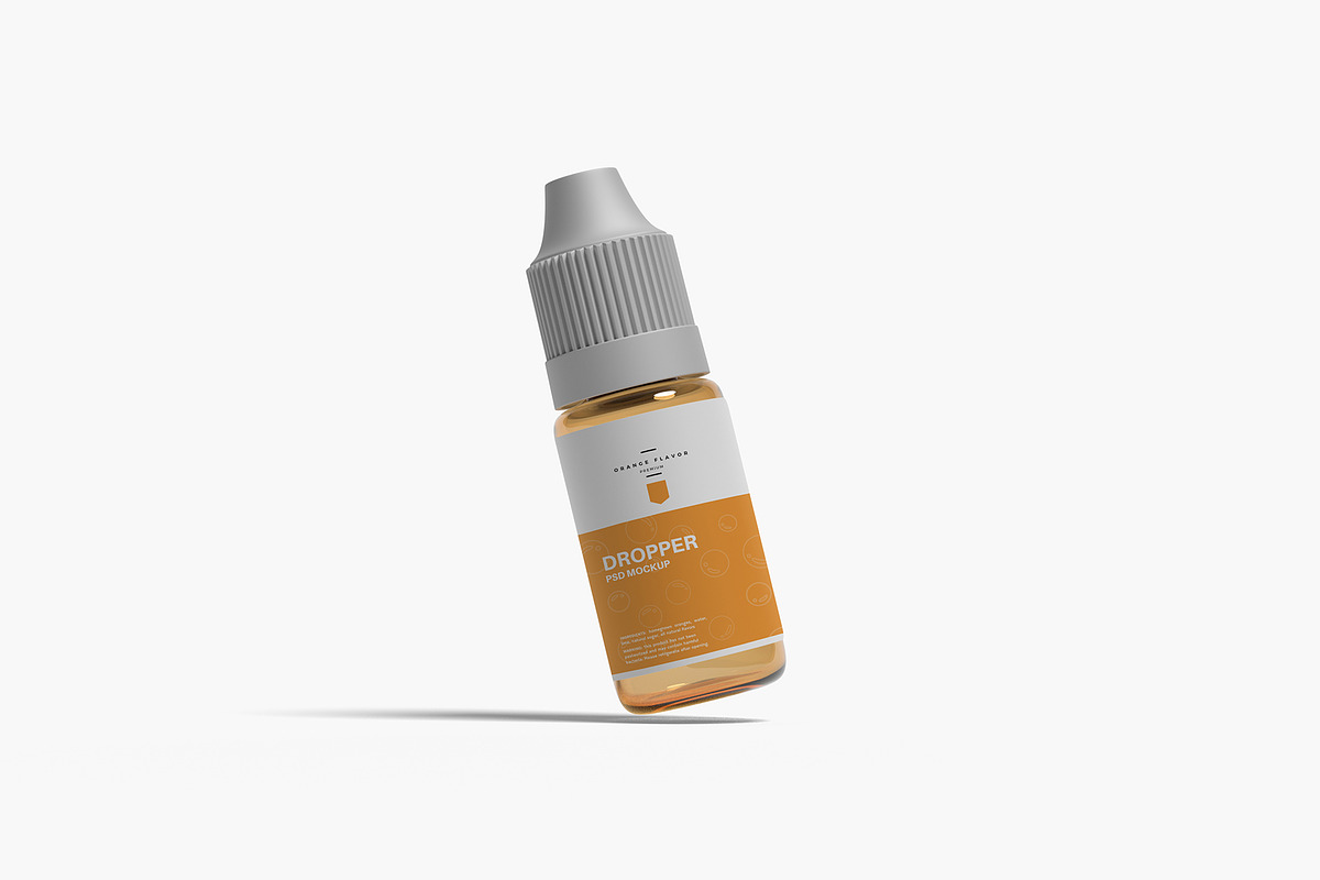 Dropper Bottle Mockup, a Cups & Container Mockup by zuhraabdullah (Photo 4 of 12)