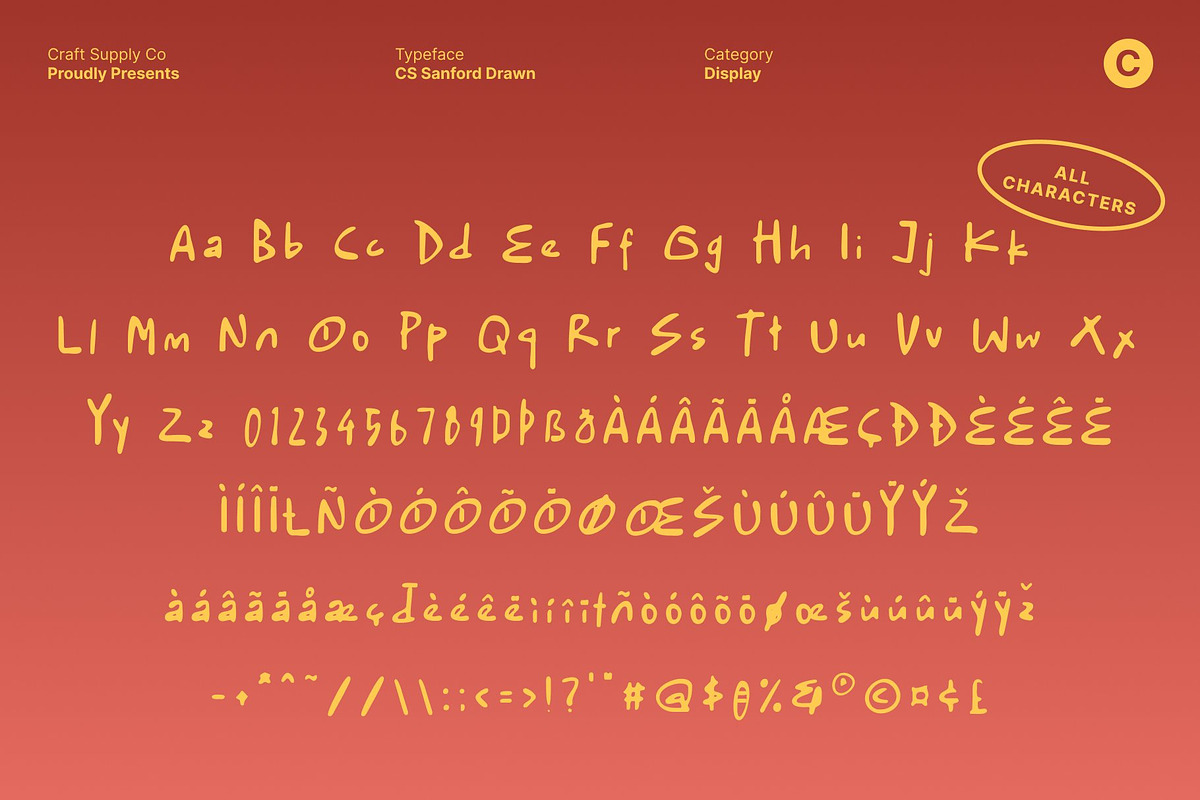 CS Sanford Drawn, a Handwritten Font by Craft Supply Co. (Photo 8 of 8)