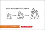 Minimal wildfire icon set, an Outline Icon by Picture Window (Thumbnail 5 of 5)