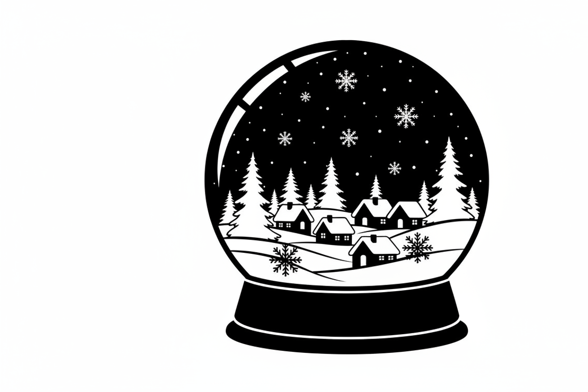 Winter Snow Silhouettes feature, an Illustration by Amazin_art (Photo 6 of 42)