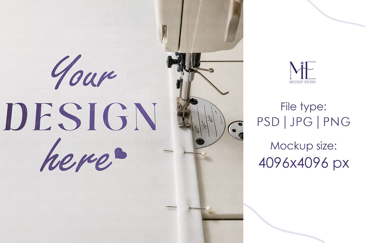 Sewing Fabric Mockup Cotton Template, a Household Mockup by Mie Mockup Studio (Photo 2 of 6)