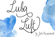 Luba Luft Bold, a Script Font by Julia Bausenhardt (Thumbnail 1 of 5)