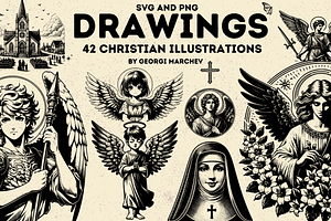 Christian Art Illustrations Bundle, a Person Illustration by Ray Crimson