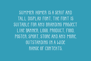 Summer Homer - Minimal Font