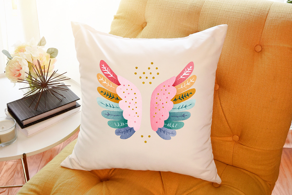 Watercolor Boho Christmas Clipart Se, an Illustration by Sublimation Artist (Photo 6 of 6)