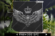 Eagle Wings Royal Crown Nobility, a Background Graphic by LaseredNinja (Thumbnail 4 of 7)