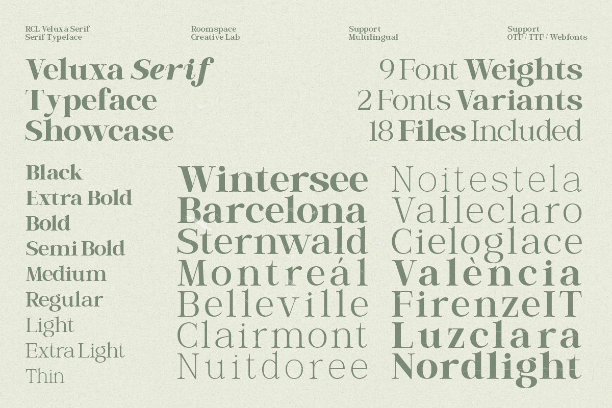 Elegant Serif for Luxury – Veluxa, a Serif Font by roomspace creative lab (Photo 12 of 15)