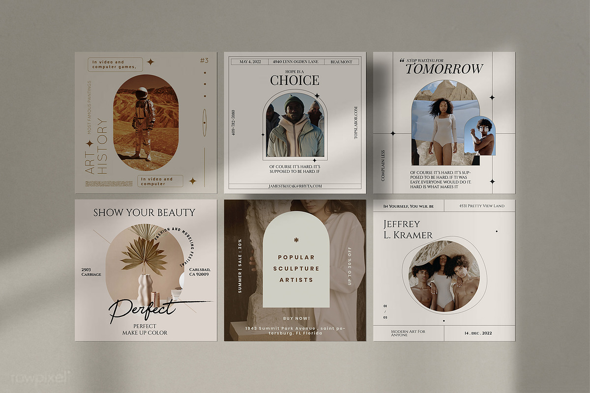 Elegant Instagram Posts and Stories, a Social Media Template by Pixflow (Photo 6 of 8)