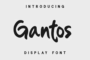 Gantos - Display Font